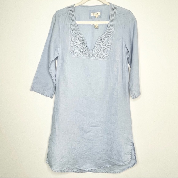 Malvin Dresses & Skirts - Malvin Hamburg 100% Linen Dress Light Blue Size M Or US8 Lagenlook Minimalist